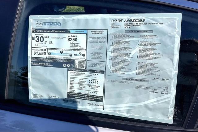2026 Mazda Mazda3 2.5 S Select Sport