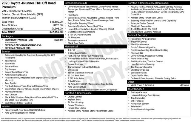 2023 Toyota 4Runner TRD Off Road Premium