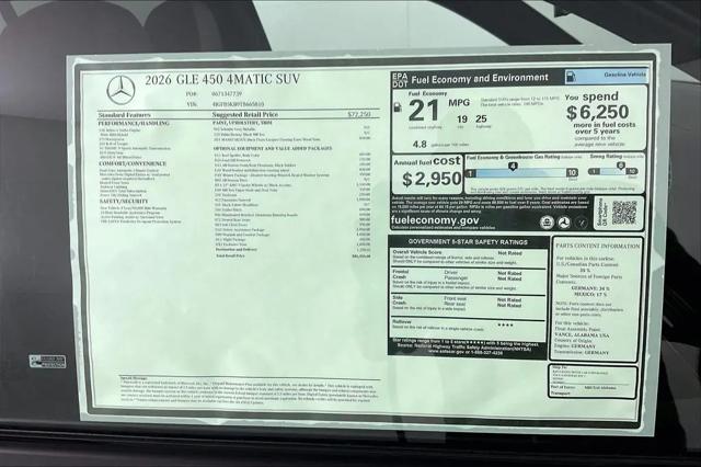 2026 Mercedes-Benz GLE GLE 450 4MATIC