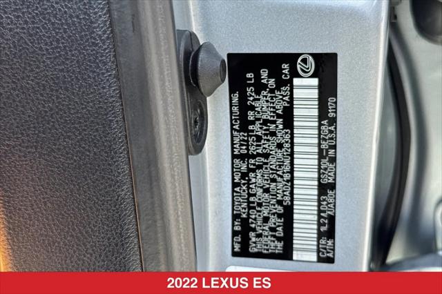 2022 Lexus ES 350 ES 350