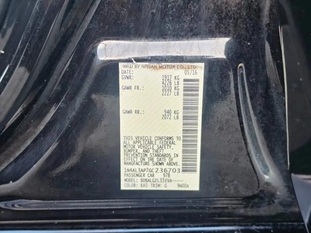 2016 Nissan Altima 2.5 S