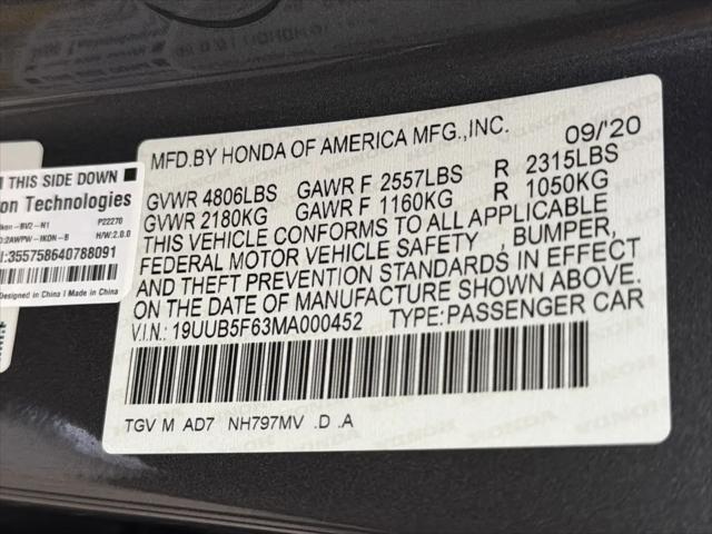 2021 Acura TLX Advance Package