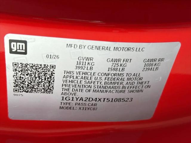 2026 Chevrolet Corvette Stingray Coupe, 1LT, RWD