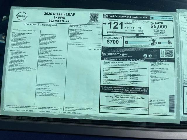 2026 Nissan LEAF S+