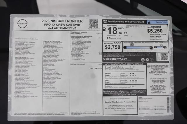 2026 Nissan Frontier Crew Cab PRO-4X 4x4