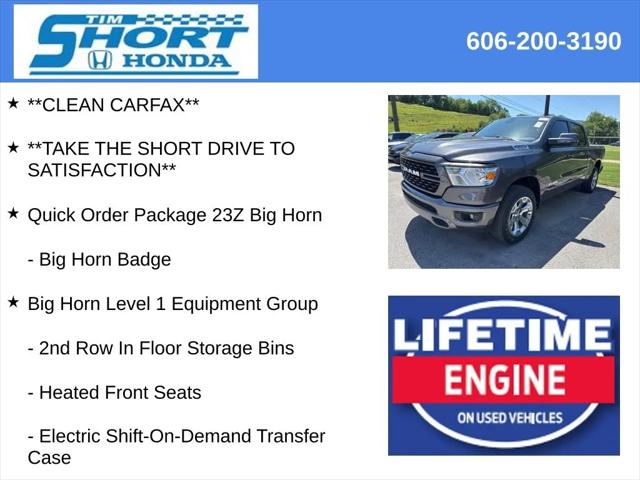 2023 Ram 1500 Big Horn Crew Cab 4x4 5'7" Box
