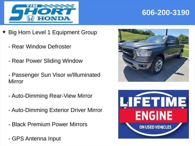 2023 Ram 1500 Big Horn Crew Cab 4x4 5'7" Box