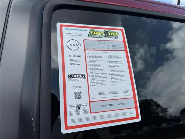 2025 Nissan Frontier Crew Cab PRO-4X 4x4