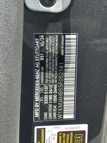 2025 Mercedes-Benz E-CLASS E 300 4MATIC