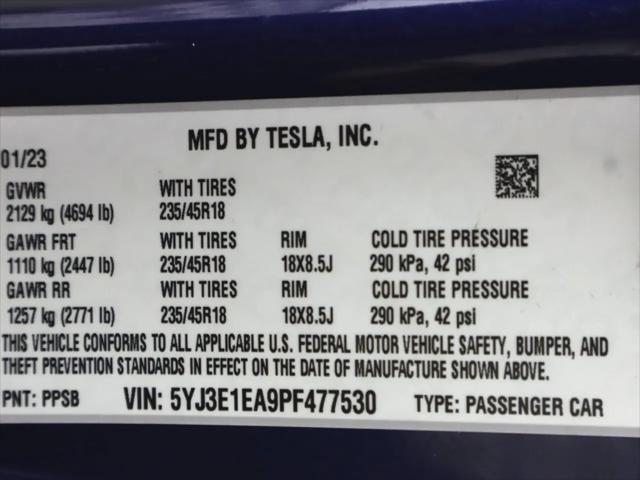 2023 Tesla Model 3 Rear-Wheel Drive