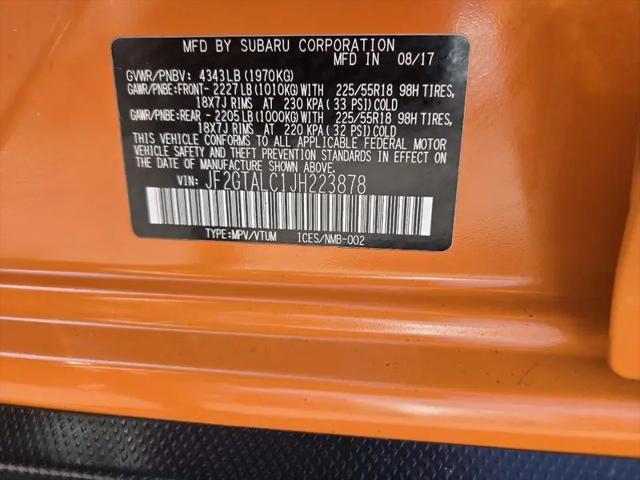 2018 Subaru Crosstrek 2.0i Limited
