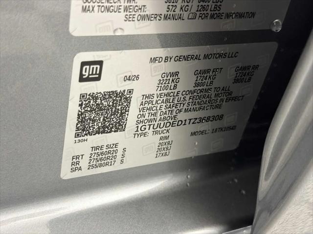 2026 GMC Sierra 1500 Crew Cab, Short Bed, SLT, 4WD