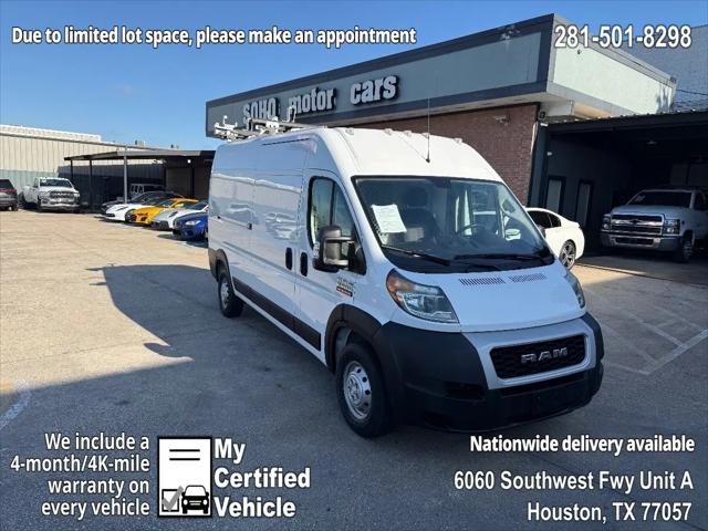 2021 Ram ProMaster 2500 Cargo Van High Roof 159" WB for sale in Houston, TX