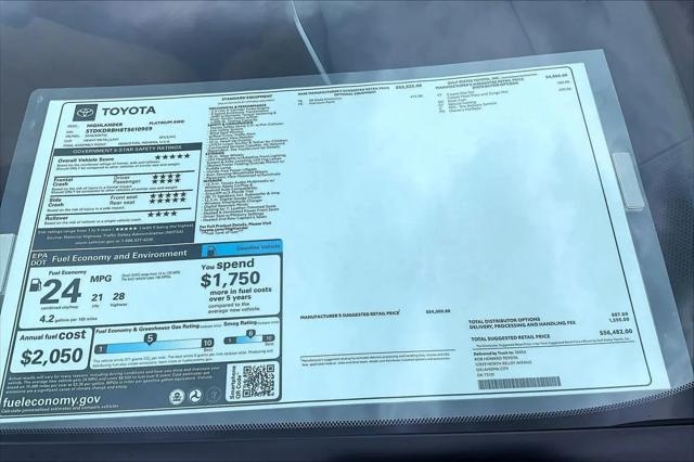 2026 Toyota Highlander Platinum