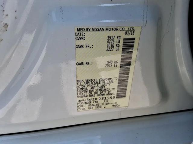 2018 Nissan Altima 2.5 SR