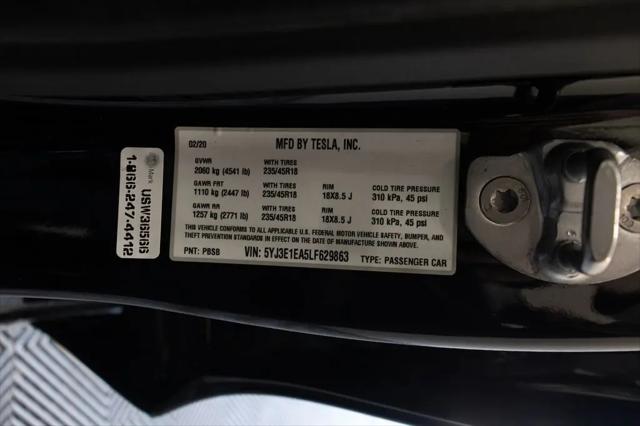 2020 Tesla Model 3 Standard Range Plus Rear-Wheel Drive