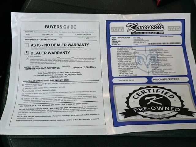 2022 Ram 1500 Classic Tradesman Quad Cab 4x2 6'4" Box