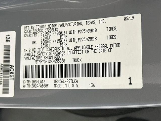 2019 Toyota Tundra Limited 5.7L V8