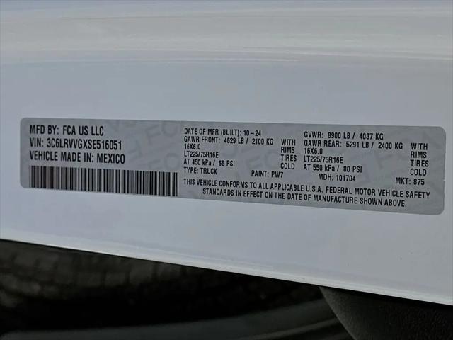 2025 Ram ProMaster 2500 Cargo Van Tradesman Low Roof 136" WB w/Pass Seat