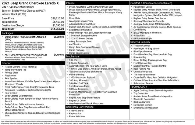 2021 Jeep Grand Cherokee Laredo X 4x4