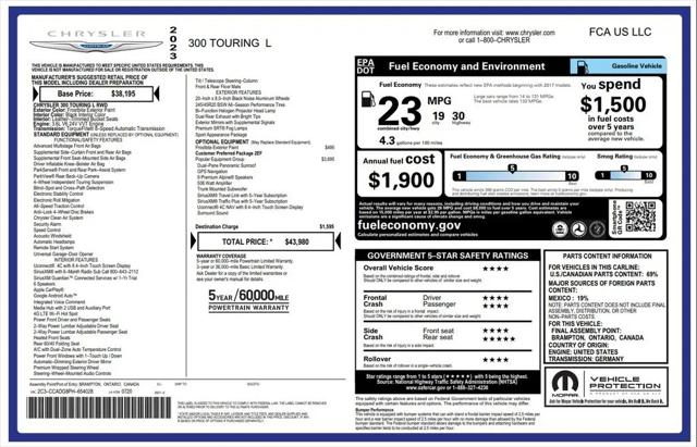2023 Chrysler 300 Touring L