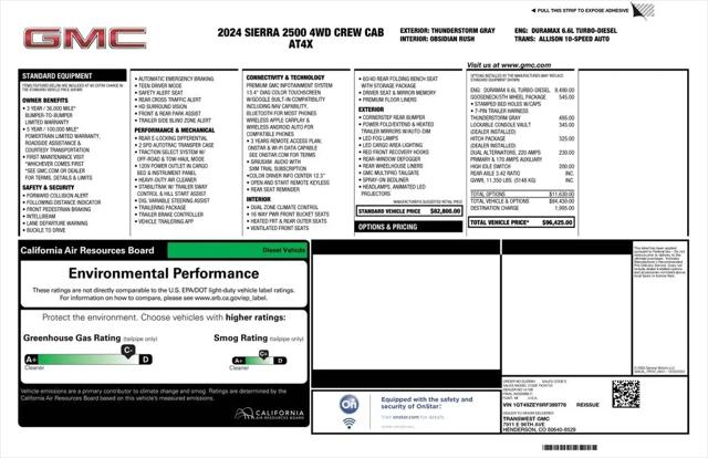 2024 GMC Sierra 2500HD 4WD Crew Cab Standard Bed AT4X