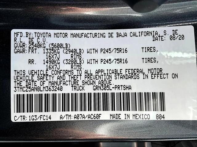 2020 Toyota Tacoma SR5 V6