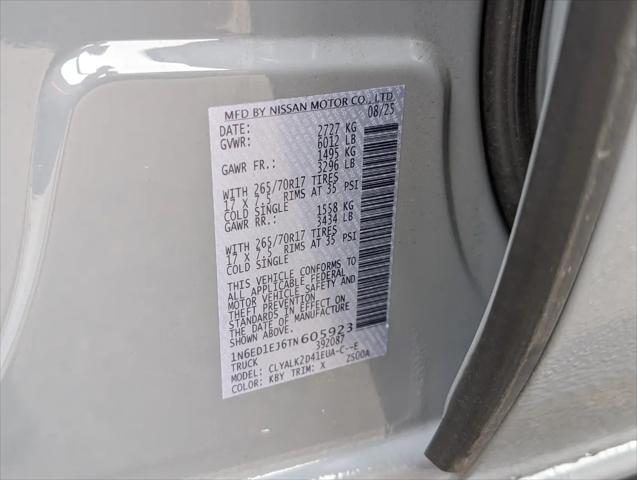 2026 Nissan Frontier Crew Cab PRO-X 4x2