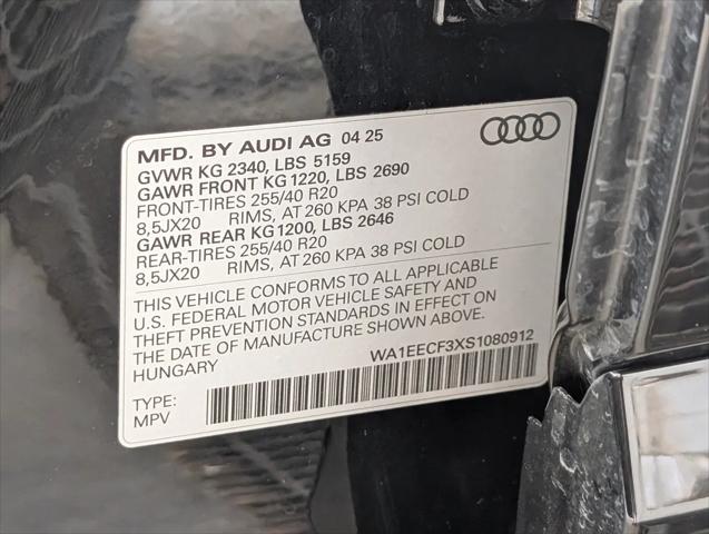 2025 Audi Q3 Premium 45 TFSI S line quattro Tiptronic