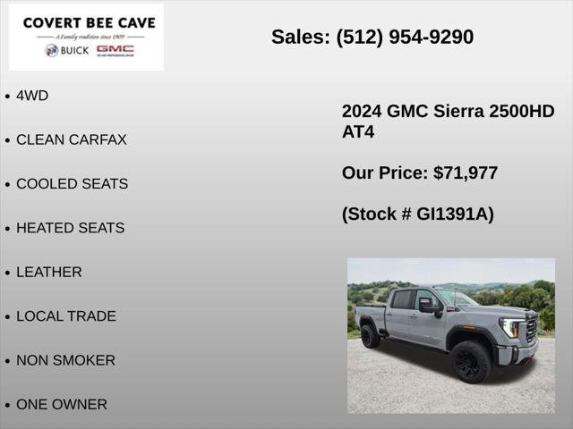 2024 GMC Sierra 2500HD 4WD Crew Cab Standard Bed AT4