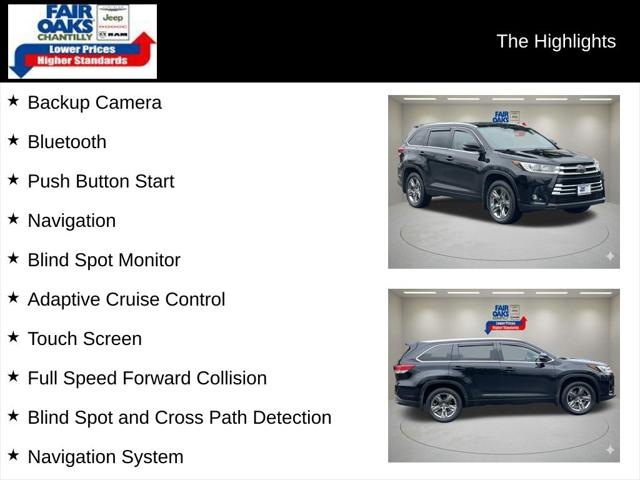 2019 Toyota Highlander Limited 2019 Toyota Highlander Limited
