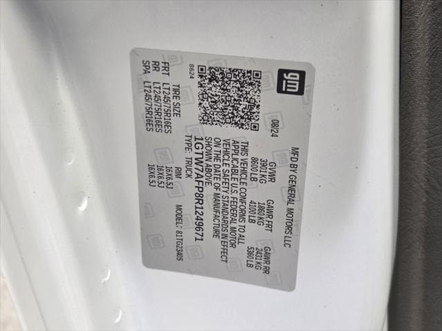 2024 GMC Savana Cargo RWD 2500 Regular Wheelbase Work Van