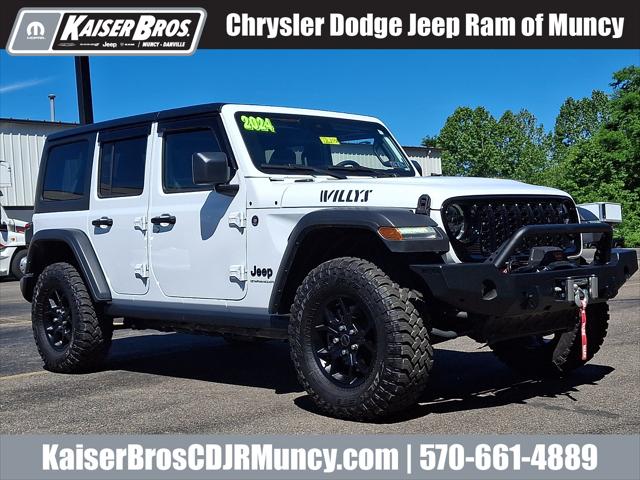2024 Jeep Wrangler 4-Door Willys 4x4 for sale in Muncy, PA