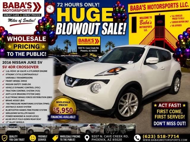 2016 Nissan JUKE SV for sale in Phoenix, AZ