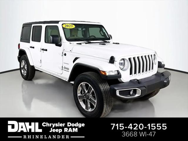 2023 Jeep Wrangler 4-Door Sahara 4x4 for sale in Rhinelander, WI