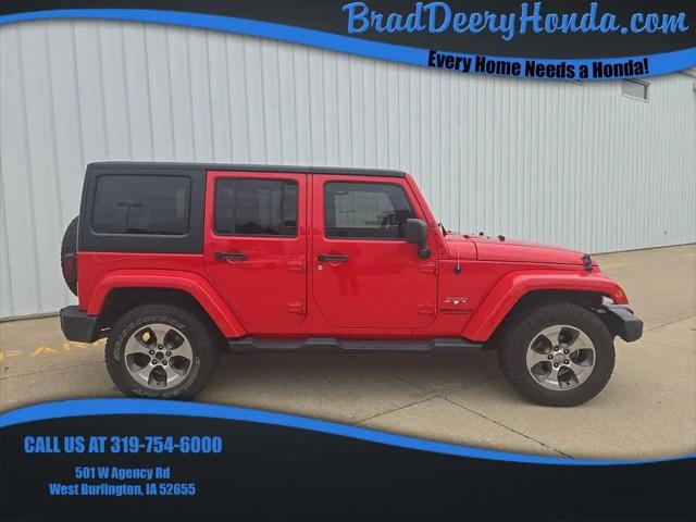 2017 Jeep Wrangler Unlimited Sahara 4x4 for sale in West Burlington, IA