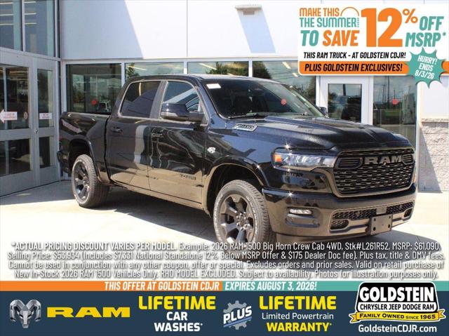 2026 RAM 1500 RAM 1500 BIG HORN CREW CAB 4X4 57 BOX