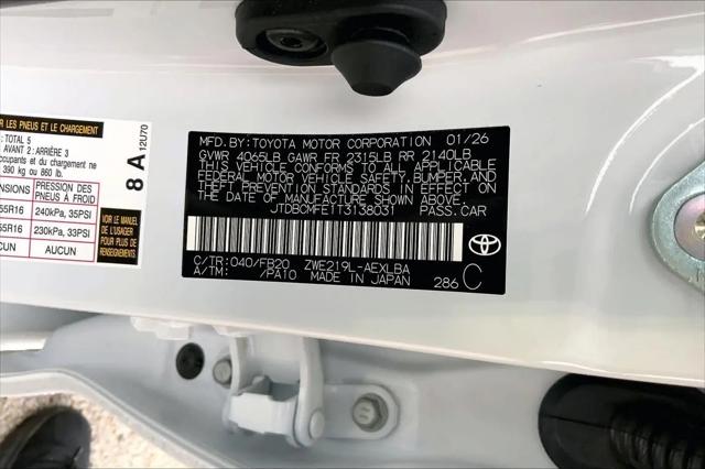 2026 Toyota Corolla Hybrid Hybrid LE