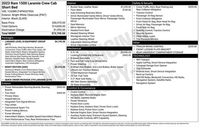 2023 Ram 1500 Laramie Crew Cab 4x4 5'7" Box