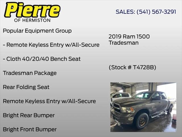 2019 Ram 1500 Classic Tradesman Crew Cab 4x4 5'7" Box