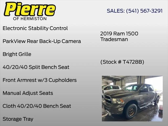 2019 Ram 1500 Classic Tradesman Crew Cab 4x4 5'7" Box