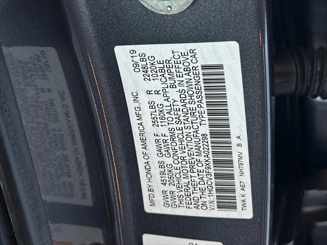 2019 Honda Accord Hybrid Touring