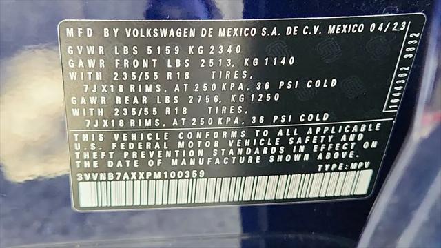 2023 Volkswagen Tiguan 2.0T SE