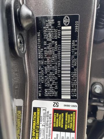 2018 Toyota Camry XLE