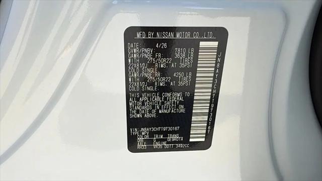 2026 Nissan Armada Platinum Reserve