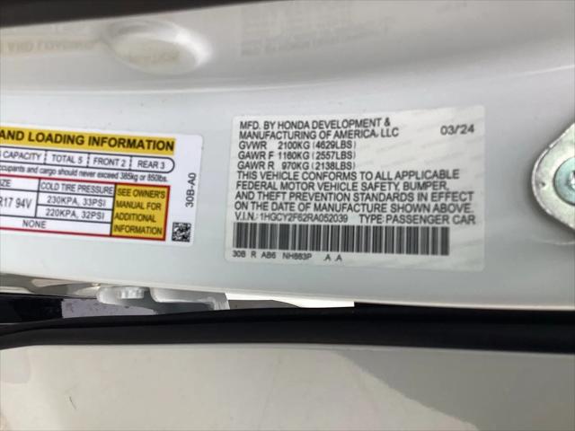 2024 Honda Accord Hybrid EX-L