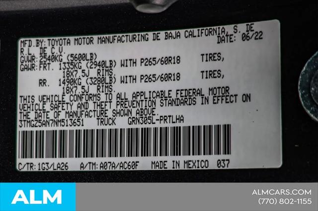 2022 Toyota Tacoma Limited