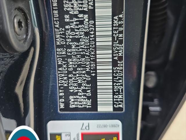 2012 Toyota Camry SE