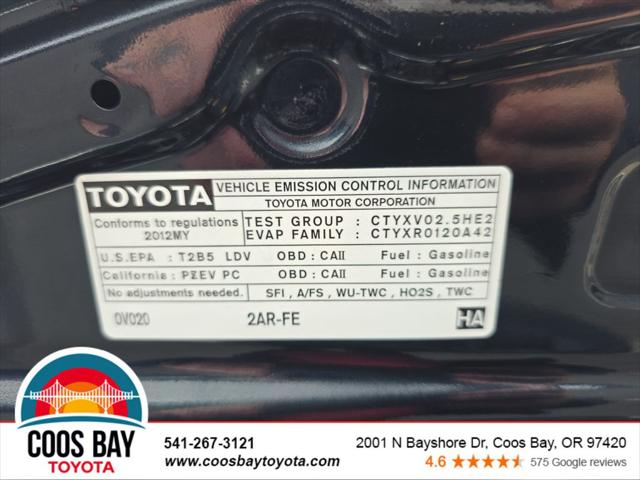 2012 Toyota Camry SE