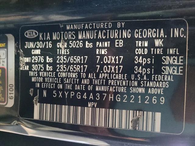 2017 Kia Sorento 2.4L L